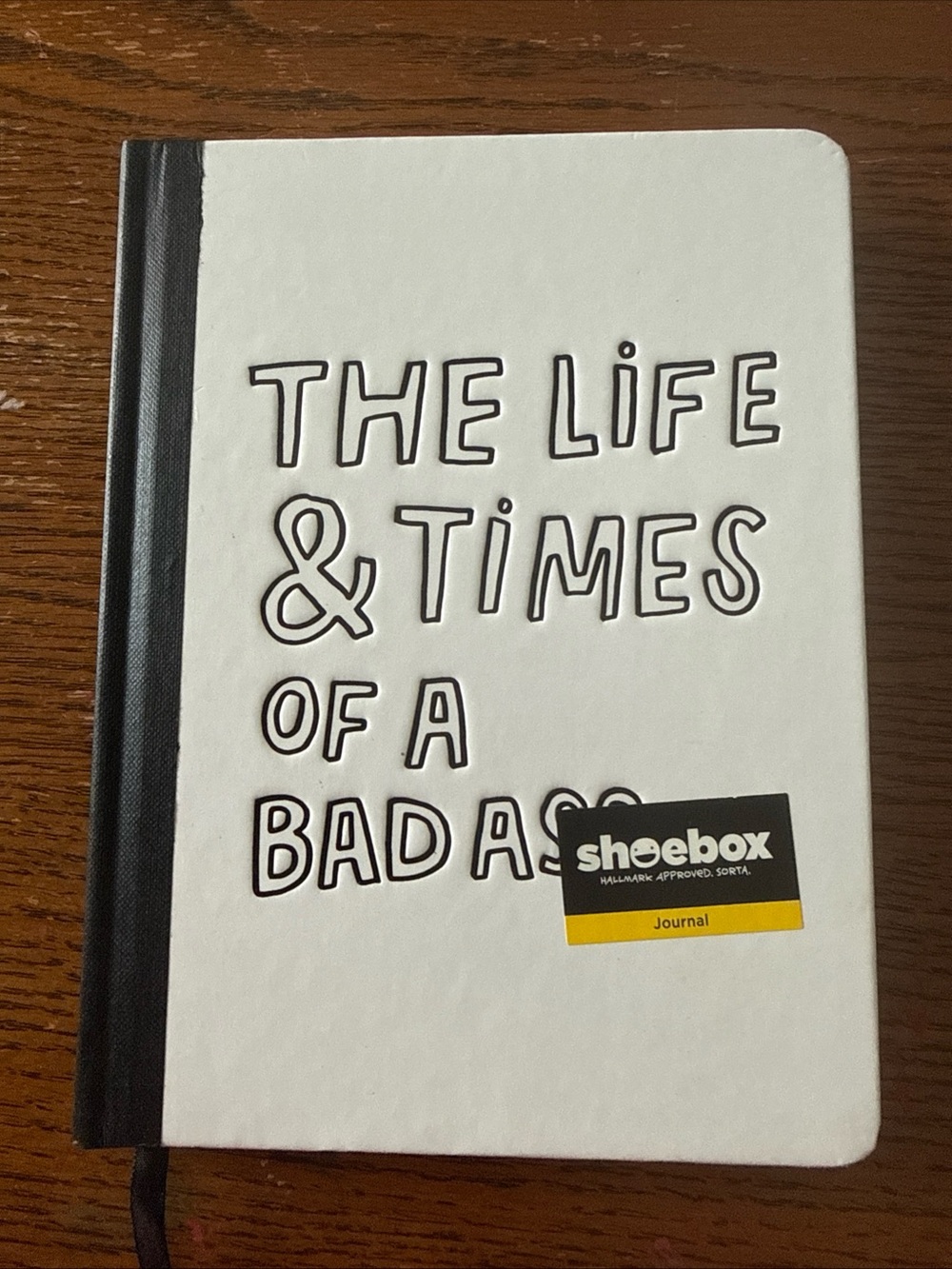 White "The Life & Times of a Badass" Hardcover Journal